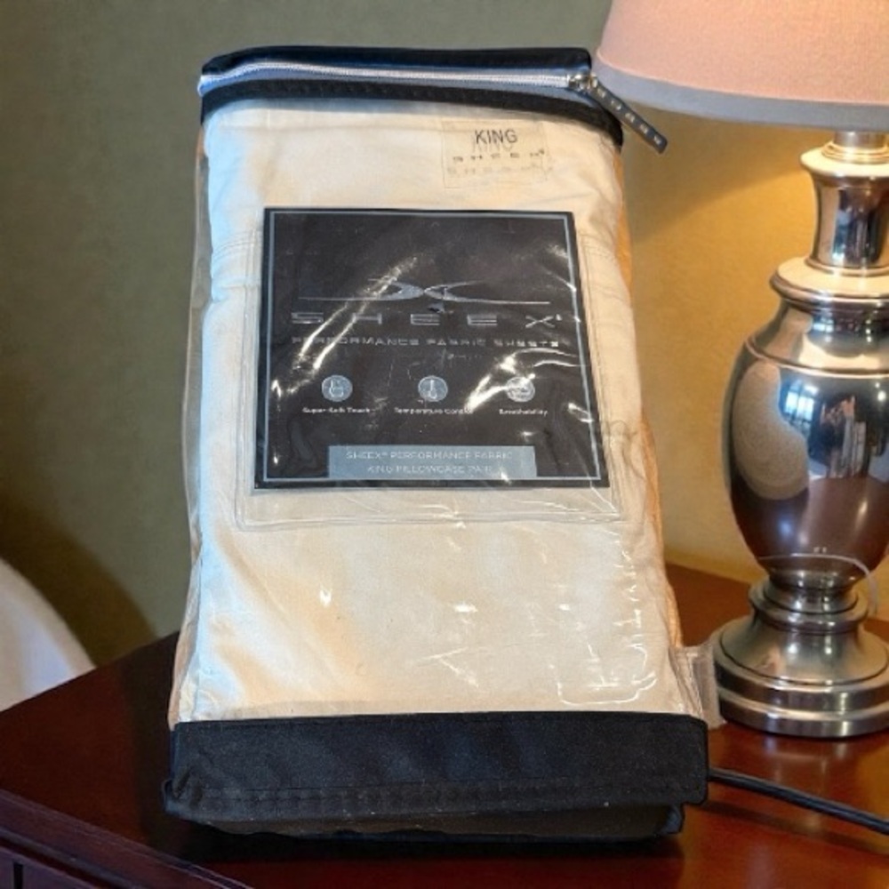 Sheex Performance Fabric King Pillowcase Pair Ecru - Picture 4 of 4